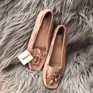 MICHAEL Michael Kors Beige Suede Moccasins,8.5 NWT